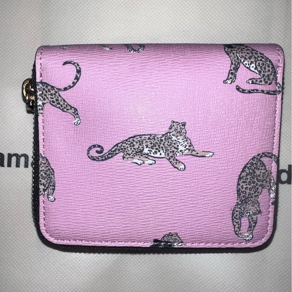 Kate Spade Pink Wallet with Leopard Design - Picture 3 of 3